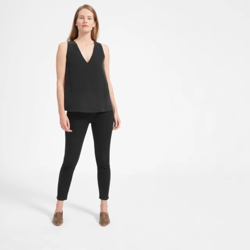 Everlane: The Double-Lined Silk V-Neck Tank